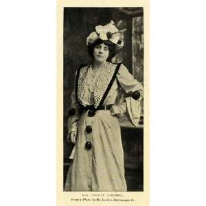  1904 Print Mrs. Patrick Campbell Portrait British Stage 