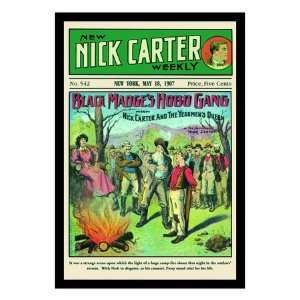 Nick Carter Black Madges Hobo Gang , 18x24