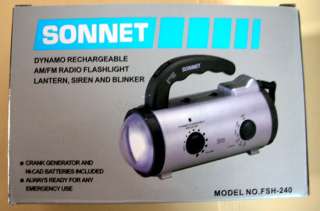 Emergency Flashlight Radio Self Powered Dynamo 100%FB  