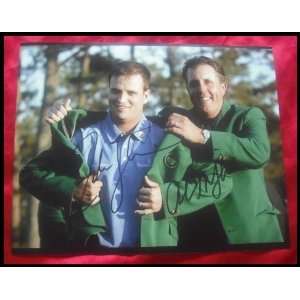  Phil Mickelson And Zach Johnson Autographed/Hand Signed 