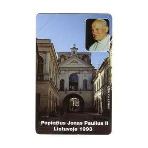 Collectible Phone Card 25u Pope John Paul II Popiezius Jonas Paulius 