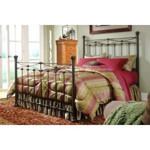  Preston Flecked Gold Finish King Size Iron Metal Bed