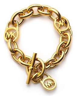 MICHAEL Michael Kors Toggle Logo Link Bracelet   Jewelry & Accessories 