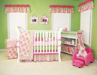 Trend Lab Hula 4 pc Baby Nursery Crib Bedding Set Girl  