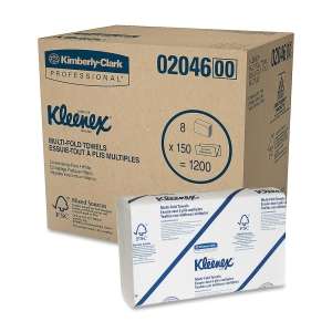   kleenex multi fold hand towel facial tissue 1 ply 150 per pack 9 4 x