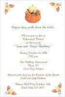 Fall Autumn Wedding Rehearsal Dinner Invitations Favors  