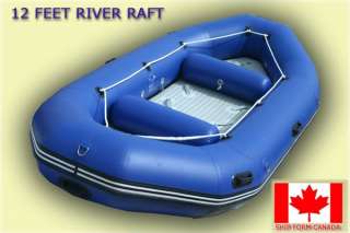 12 FEET INFLATABLE WHITEWATER RAFT RIVER BOAT PVC  