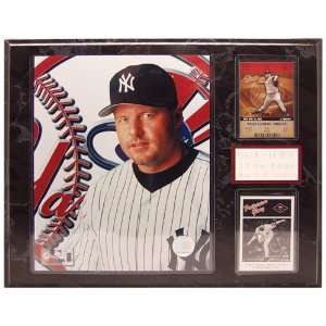  MLB Astros Roger Clemens 2 Card Plaque