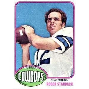 Roger Staubach Unsigned 1976 Topps Card