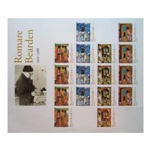 Romare Bearden Pane Of 16 Forever Stamps