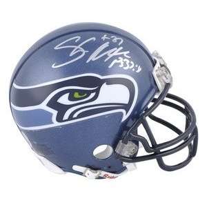 Shaun Alexander Autographed Seattle Seahawks Riddell Mini Helmet