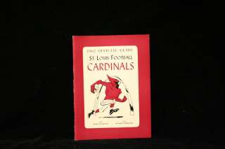 1962 St. Louis Cardinals Rare Football Media Guide  