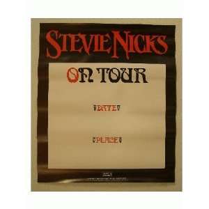 Stevie Nicks Poster Fleetwood Mac Tour