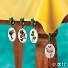 Tropical Cabana Cove character tablecloth weights​set