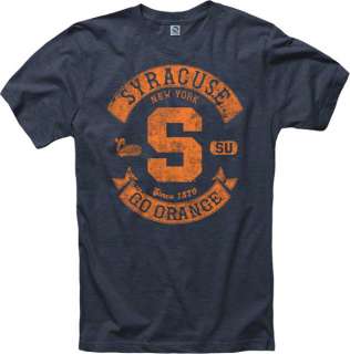 Syracuse Orange Heathered Midnight Rockers Ring Spun T Shirt  
