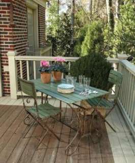   Collection French Vintage Style Green Cafe Table 046654001352  
