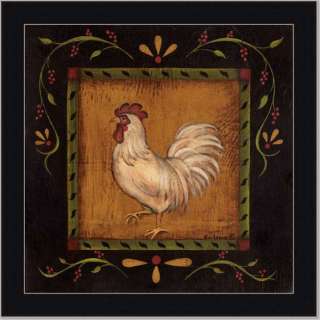 Rooster II French Country Cottage Decor Kitchen Framed  