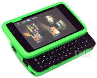 London Magic Store   GREEN HYBRID HARD COVER RUBBER CASE FOR NOKIA 