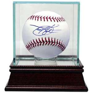 Todd Helton Autographed Ball   Official Major League w Glass 