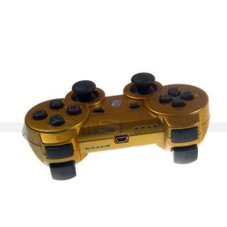 Golden SIXAXIS Wireless Bluetooth Game Controller for Playstation 3 