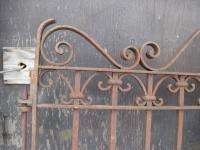 Old Pair of Large Iron Garden Gates  
