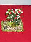   Miniature dollhouse Garden tomato Trellis/Tiny Turtle/pebbles moss