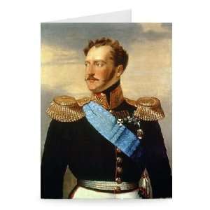 Tsar Nicholas I by Anonymous   Greeting Card (Pack of 2)   7x5 inch 