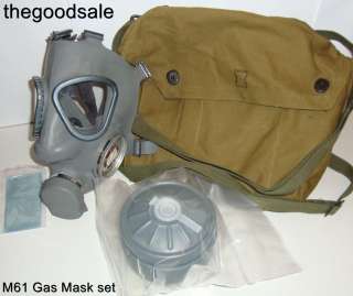   M61 Finnish Military Survival Gas Mask & 60mm Filter with Carry Bag