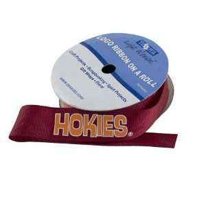  Virginia Tech Hokies Ribbon on a Roll 7/8 Wide 3 Yards Long 