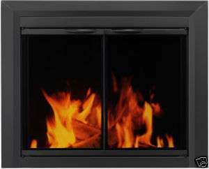 Pleasant Hearth Glass Fireplace Door Dexter Black Small DX 4000 or CL 