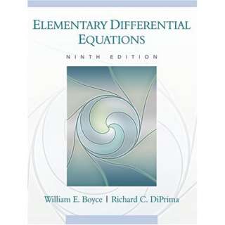   Equations (9780470039403) William E. Boyce, Richard C. DiPrima