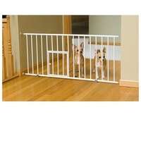 Mini Gate with Small Pet Door   White  Target