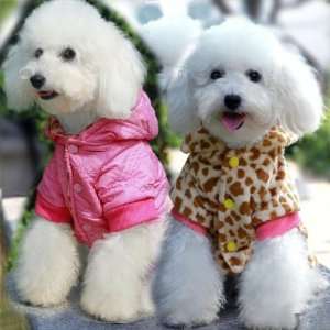 Cute Dogs Pet Clothing Double Sided Pink Suit