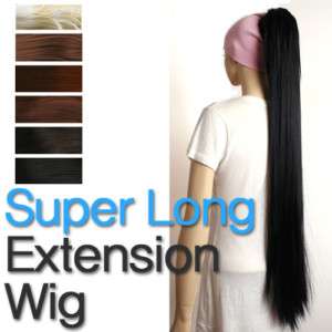   Straight Hair Ponytail CLIP Extension Hairpieces Women Hair Accessory