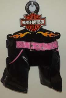 HARLEY DAVIDSON Infant Baby or Teddy Bear LEATHER CHAPS New  