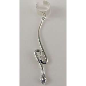    Sterling Silver Thin Snake Ear Cuff The Silver Dragon Jewelry