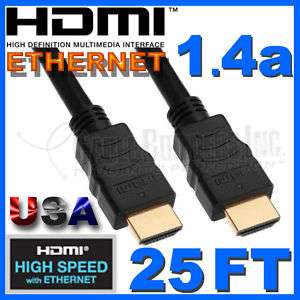 25FT HDMI 1.4 HIGH SPEED WITH ETHERNET CABLE 25 25 FT  
