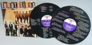 Motown Cafe Menu in Style of Temptations Album w Record  
