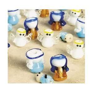  4   Nativity Lampwork Glass Beads Arts, Crafts & Sewing