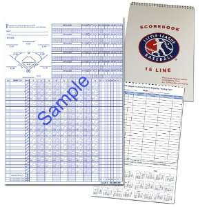 Scorebook 15 Line / Pitch Count Register Ed.  Sports 