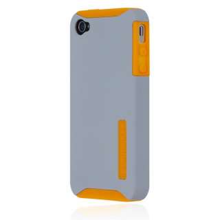 Incipio SILICRYLIC 2 Layer Case for iPhone 4S, iPhone 4 Orange & Grey 