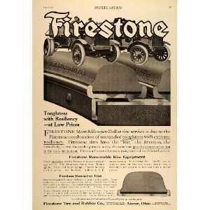  1915 Vintage Ad Firestone Automobile Tires Akron Ohio 