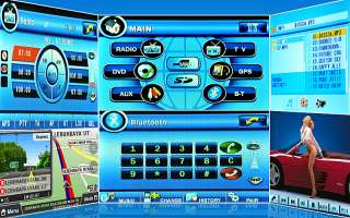 Piranha   7 Inch Detachable Car DVD Player ,1 DIN + GPS  