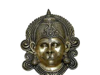 Lord Hanuman Brass Wall Hanging Mask India Gift Idea 12  