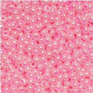  Czech Rocaille Seed Beads 11/0 Pastel Pearl Pink (45 Grams 