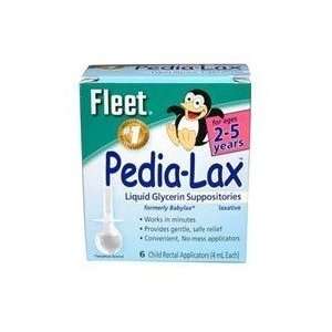  Fleet Pedia Lax Liquid Glycerin Suppositories Laxative   6 