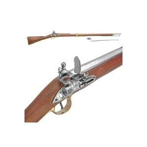 Rifle Reproductions   Brown Bess With Bayonet Sports 