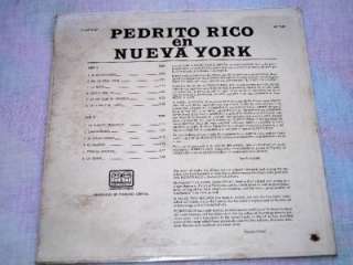 Pedrito Rico En Nueva York 1965 Tico LP1137 Spain Mono Vinyl LP Sealed 