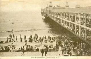 atlantic city new jersey steel pier and beach published by the 