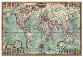 Educa The World Executive Map Jigsaw Puzzle  